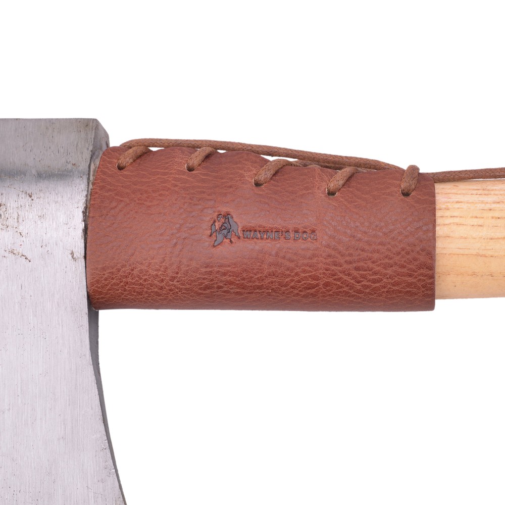 Wayne's Dog Leather Axe Handle Guard Collar Cover Holster Camping Axe Protector