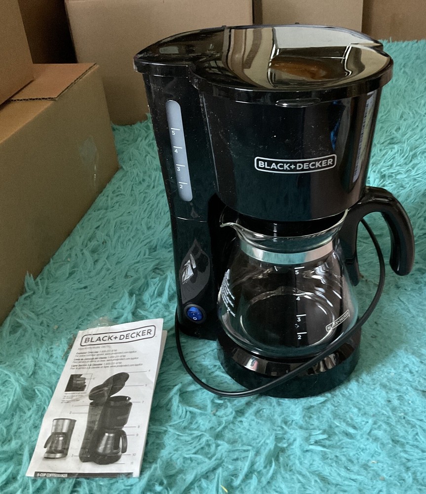 Black & Decker Five Cup Coffee Maker New Open Box