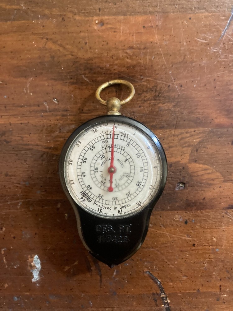 Vtg. Fedtro Map Measuring Tool + Compass (Opisometer)