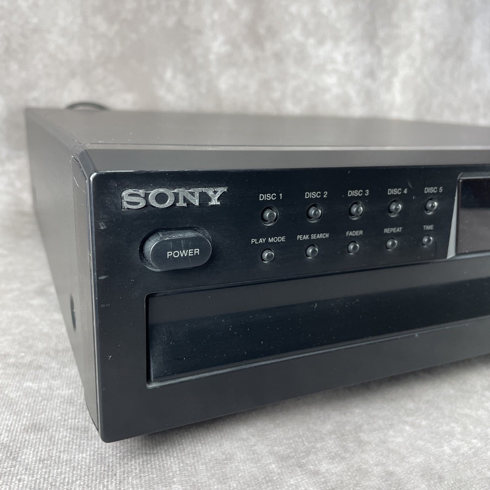 Sony CDP-CE275 Black 5 CD Changer Compact Disc Player Tested Works