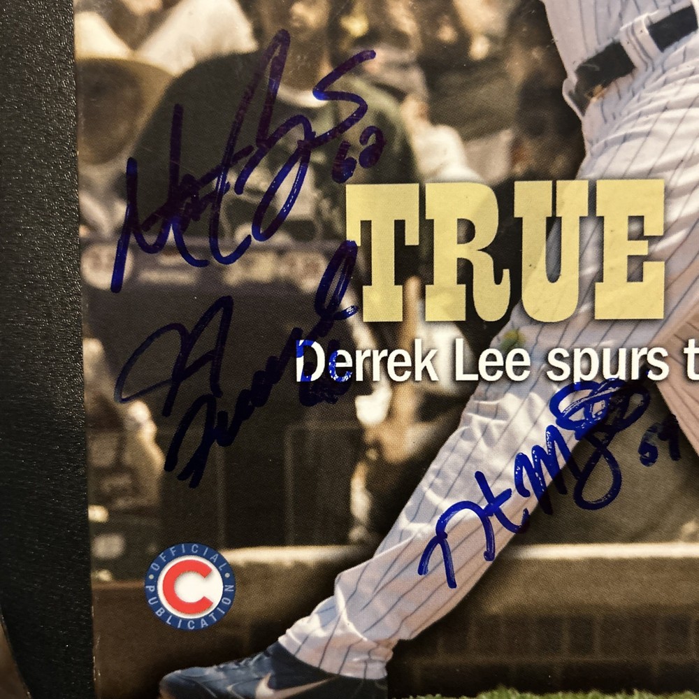 2005 Chicago Cubs Program with Autographs