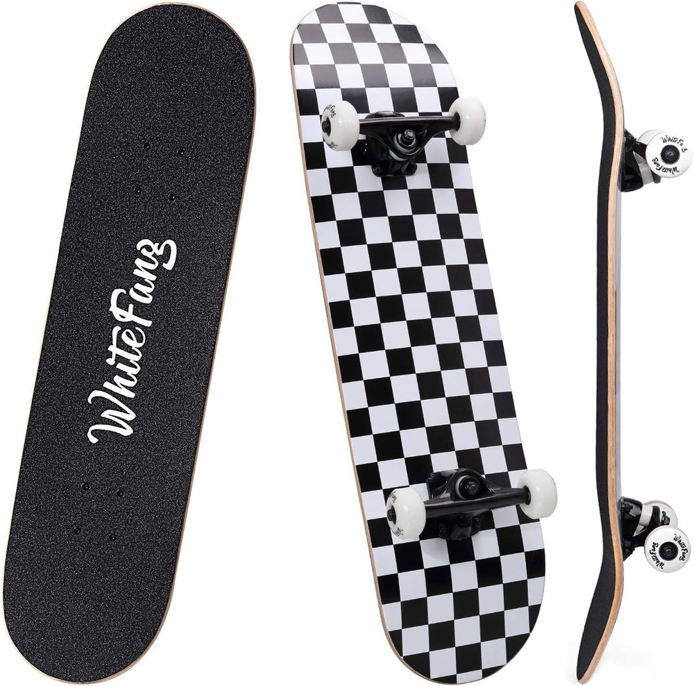 Beginner Friendly 31.75” Skateboard - 95A Wheels & 220 lbs Load, Ready to Ride!