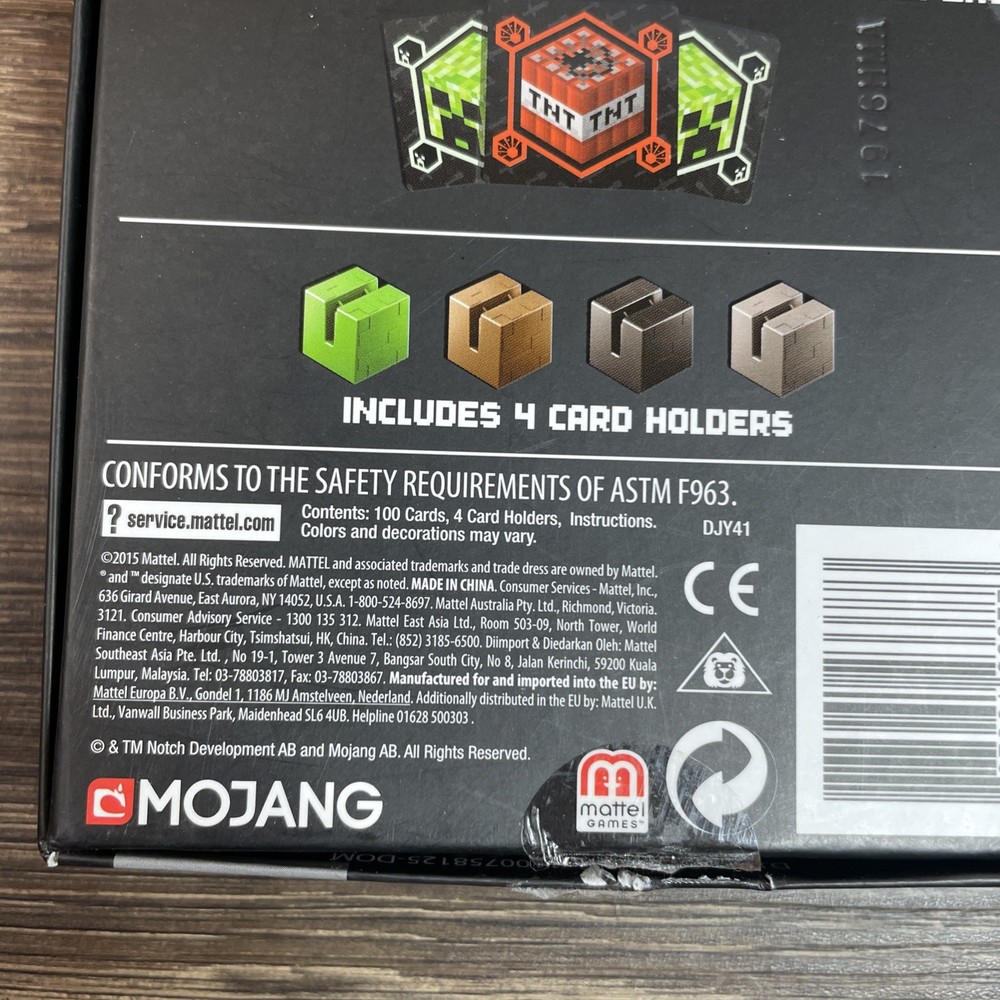Minecraft Card Game By Mattel-Complete Ready To Play!