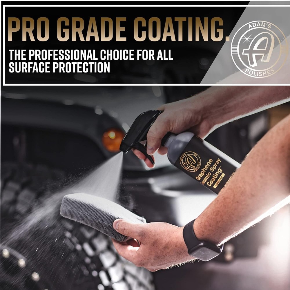 Adam's Advanced Graphene Ceramic Spray Coating Kit - 18+ Sprayable Graphene ...