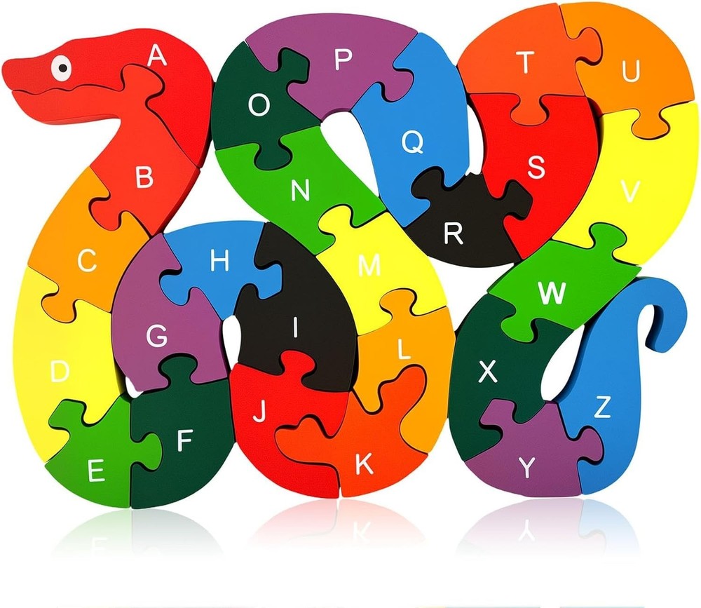Interactive Snake Educational Puzzle - Develop Fine Motor Skills for Ages 3-5