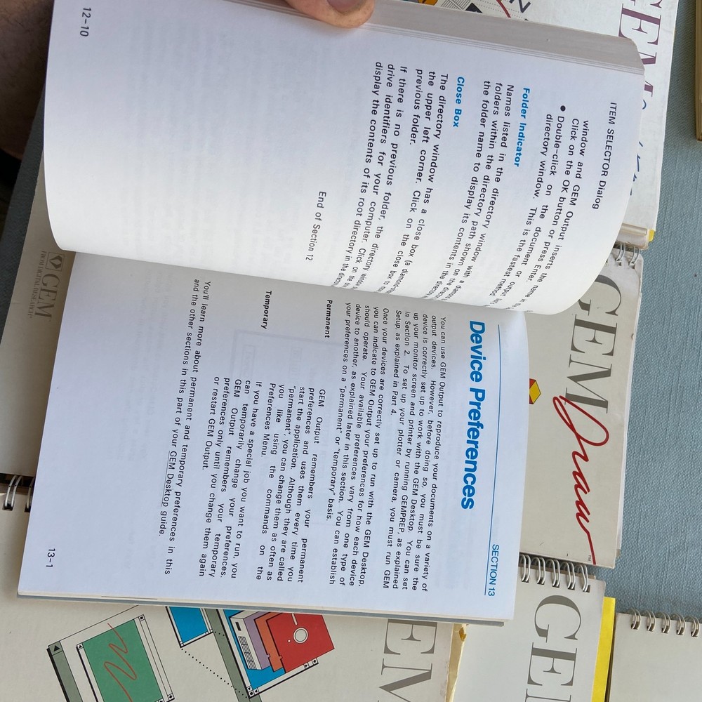 Vintage lot Digital Research GEM Software Book Write Desktop Paint Graph Draw 3.