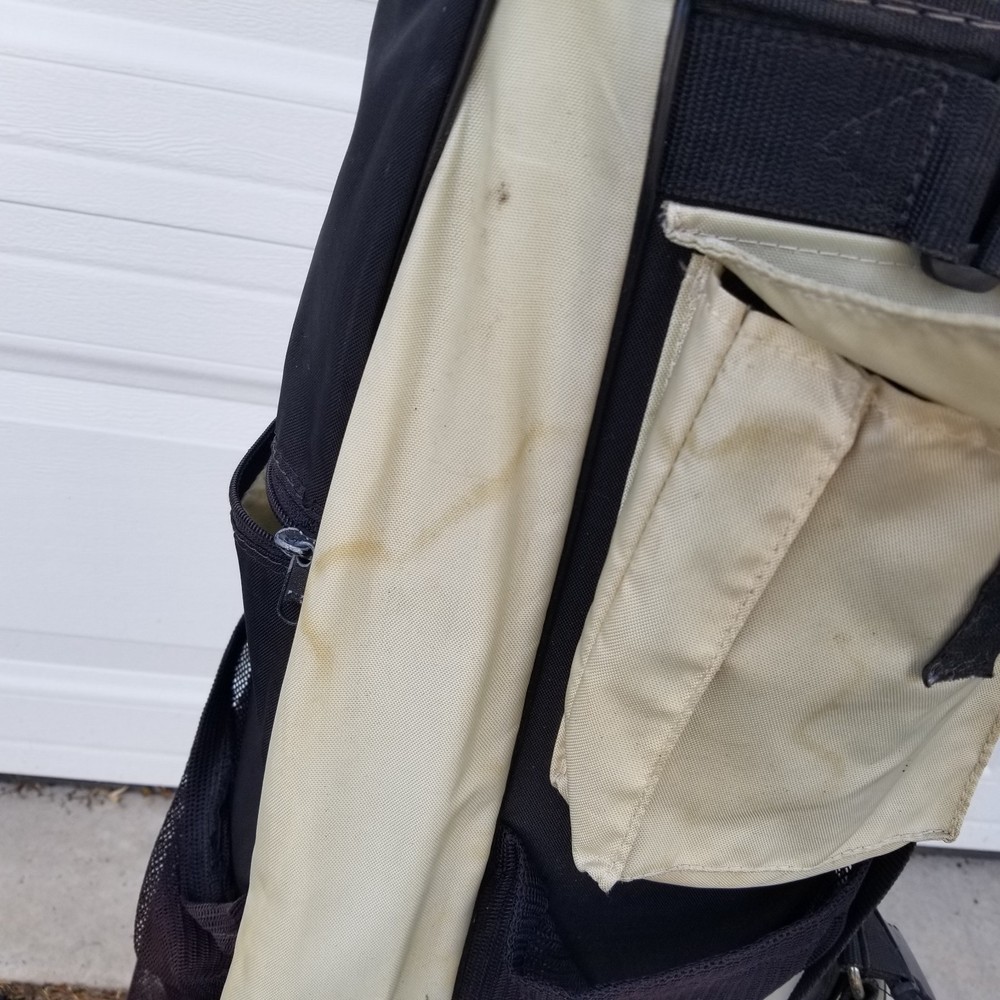 Vintage Golf Bag "Amtech" Tan 3-Way Divider