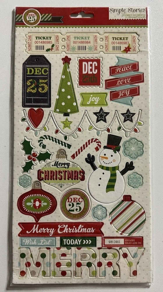 Simple Stories Chipboard Stickers-Multiple Variations-You Choose