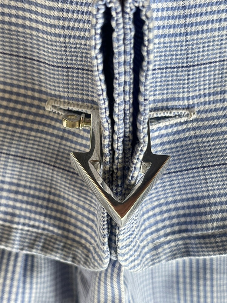 Solid Silver Shirt Shackles by Bullionboy Cufflinks That Show Commitment at Work