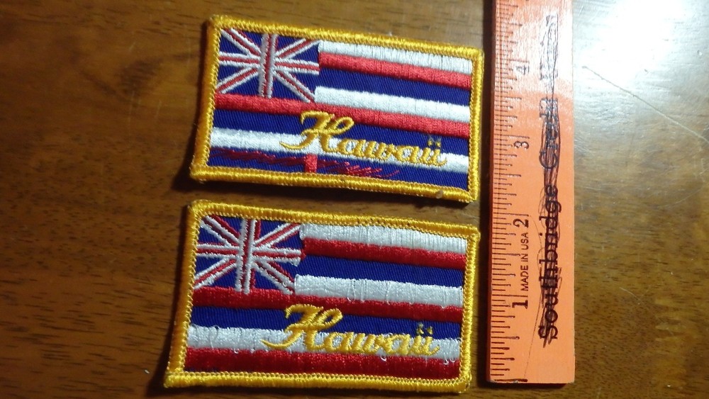 HAWAII STATE FLAG PATCH US FLAG PATCH SHOULDER PATCH BX10 #17