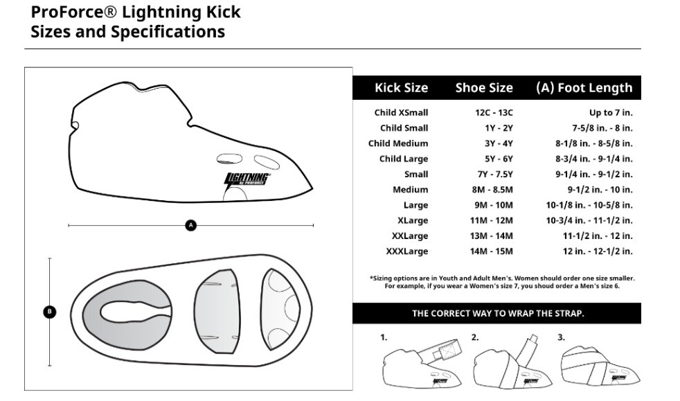 ProForce Lightning Kicks Sparring Shoes, White Size Child Small 1-2
