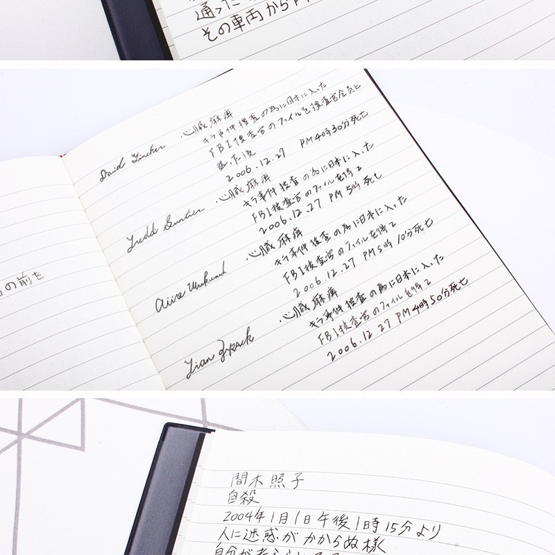 Death Note Anime A5 Diary Set + Feather Pen + Necklace | Anime Notebook Gift