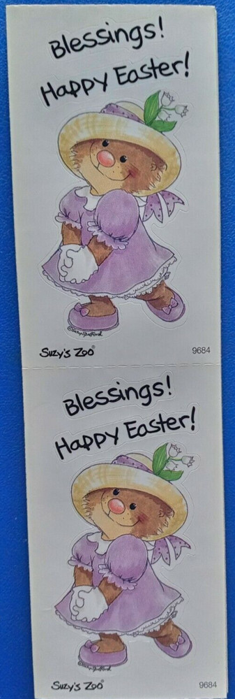 SUZY'S ZOO "BLESSINGS! HAPPY EASTER" STICKER MODULE #9684
