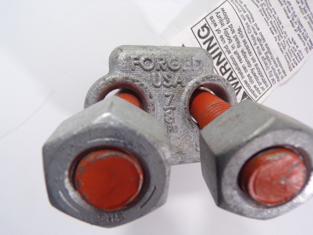 WIRE ROPE CLIPS 7/8" NEW - CM BIG ORANGE