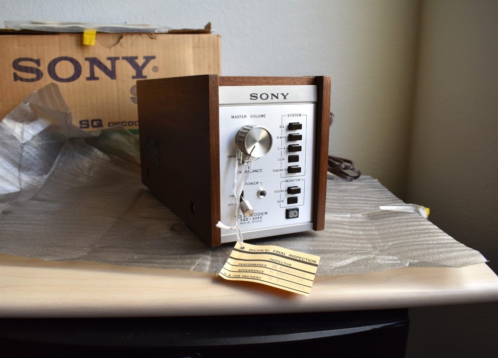 Vintage Sony SQD-2050 4 Channel SQ Decoder - New open box - With all documents