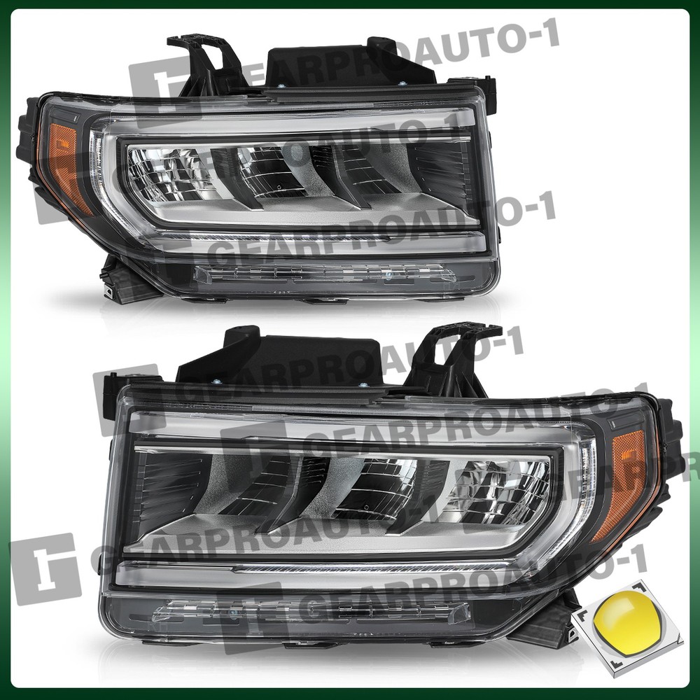 Pair Headlights Headlamps Assembly For 2020-2023 GMC Acadia Left&Right Side