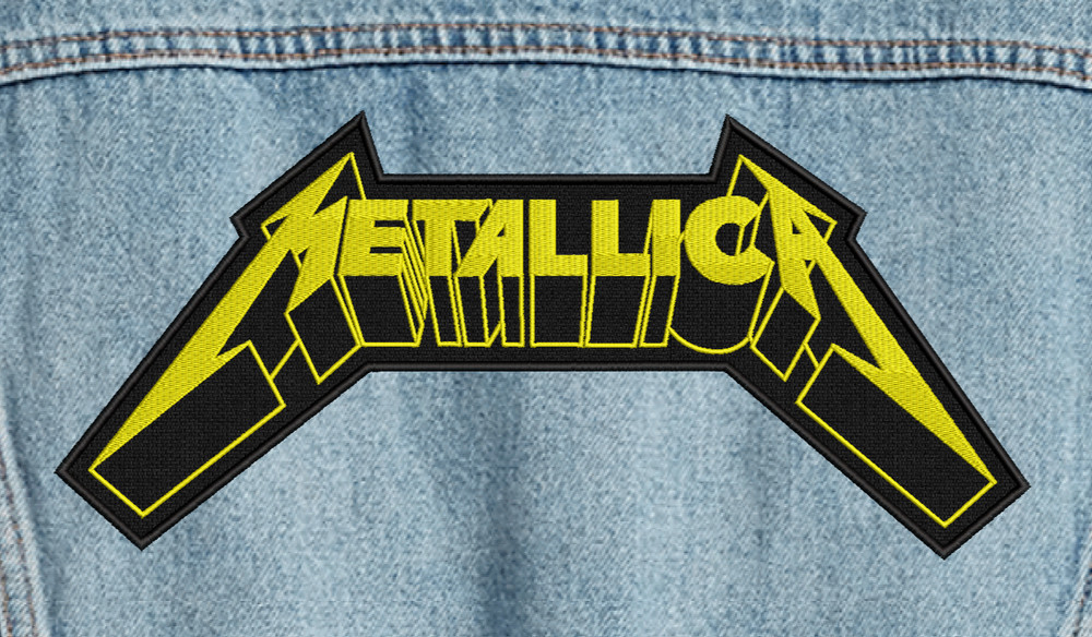 Metallica*BACK* Patch  3D Logo Patch Embroidered High-Quality