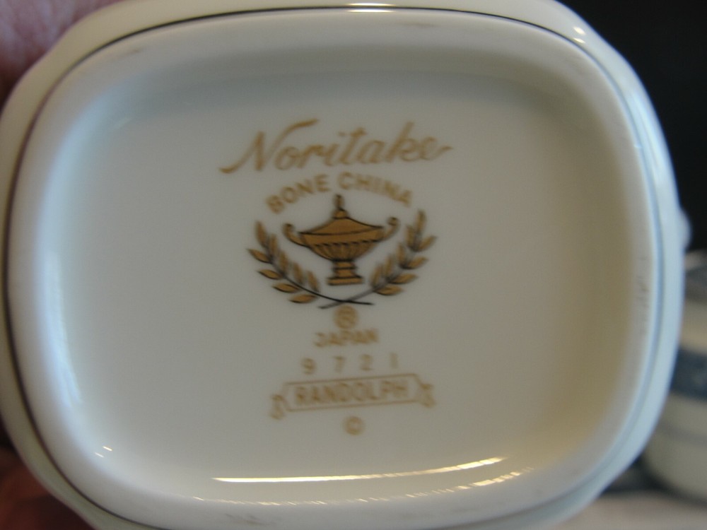 NORITAKE RANDOLPH CREAMER AND SUGAR SET