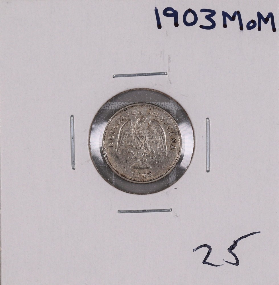 1903 Mo M Mexico 5 Centavos Coin #3