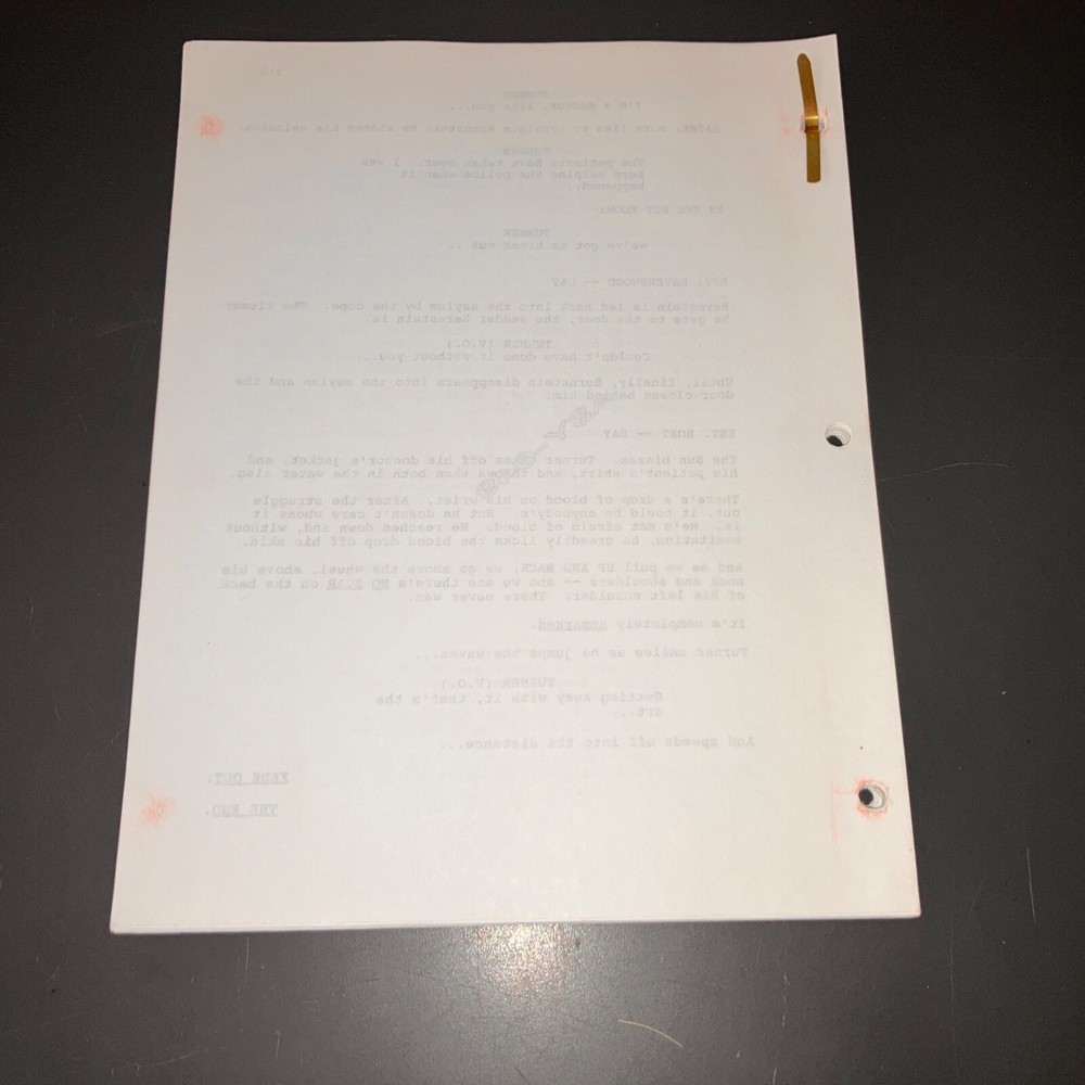 ASYLUM (10/20/98 Neil Moritz Unmade? Thriller Script Polish + COA!