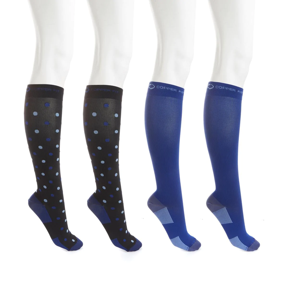 Copper Fit™ Knee-High Compression Socks 4-pack 581211/595126-J