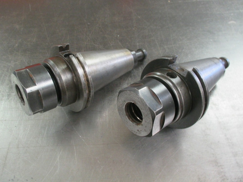 USED CAT50 TG-100 Collet Chucks w/Retention Stud