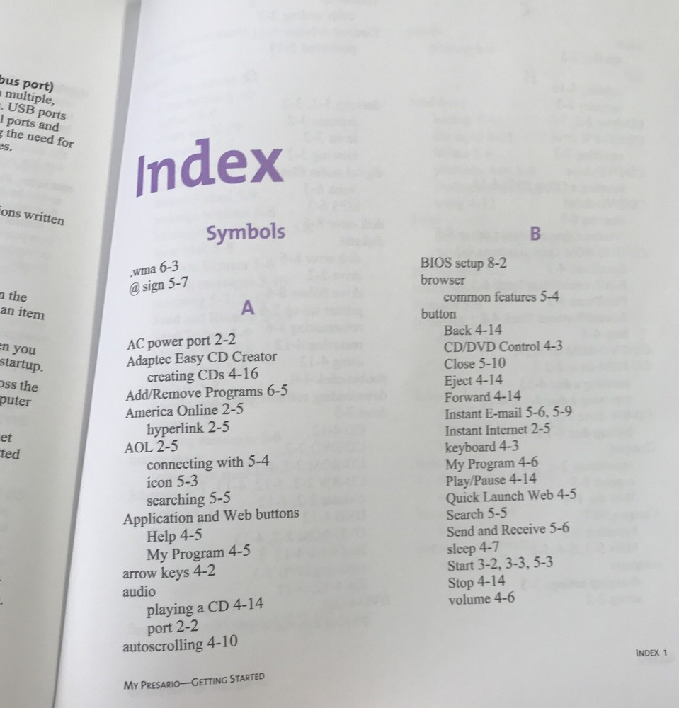 Compaq My Presario Getting Started First Edition User Manual Year 2000