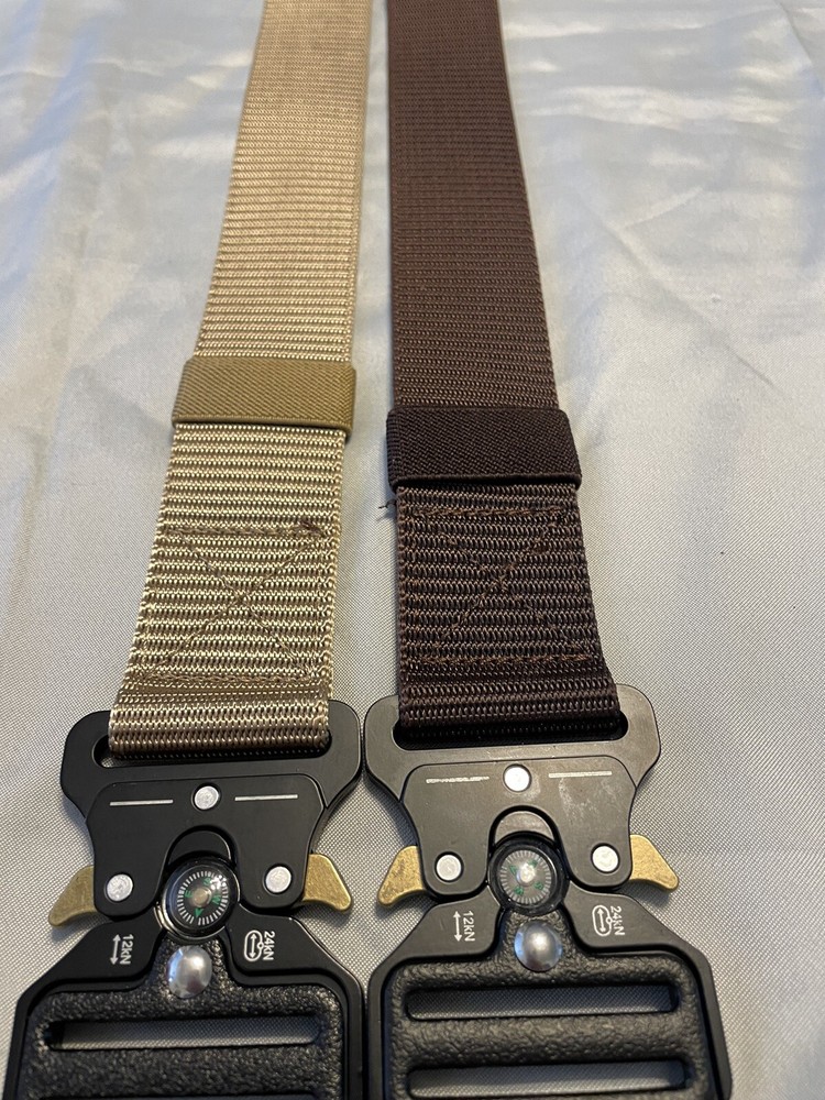 Tactical Belt Lot of 2 with Compass Quick Release