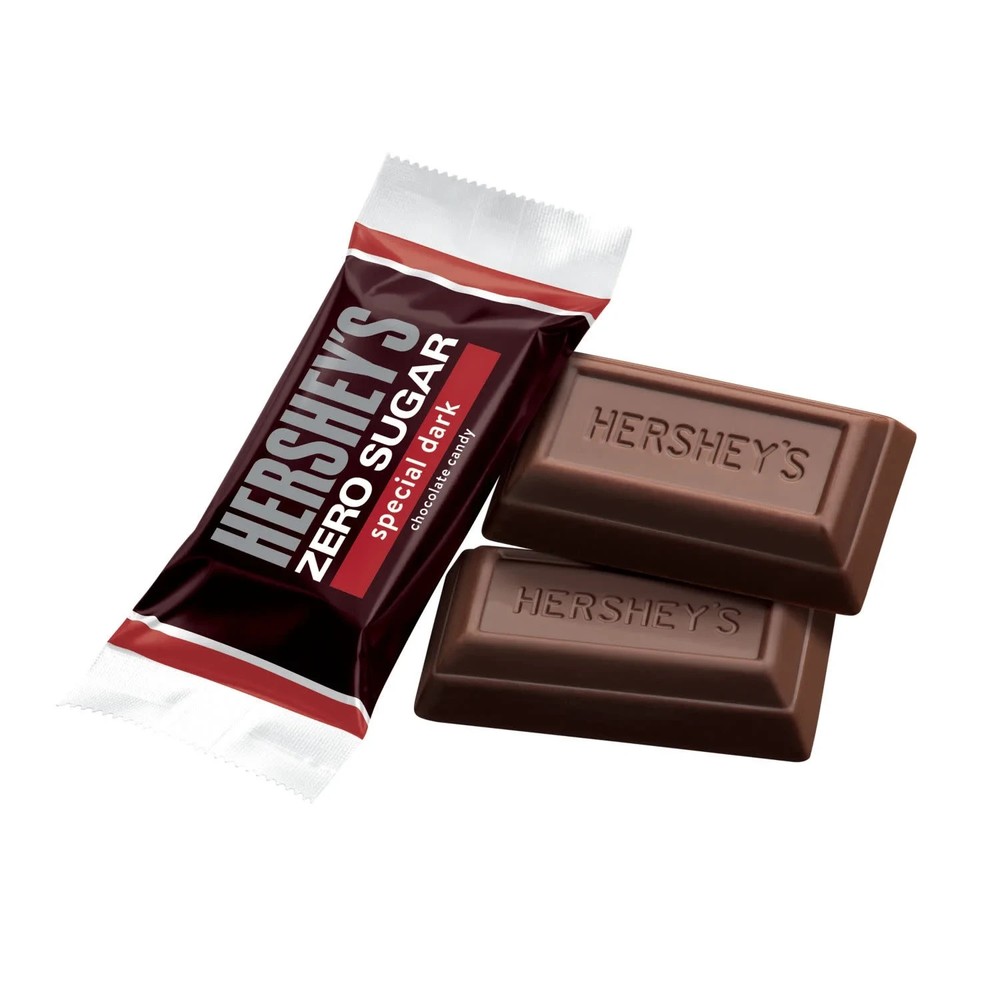 Hershey's Special Dark Zero Sugar Chocolate Candy, Bag 5.1 oz...