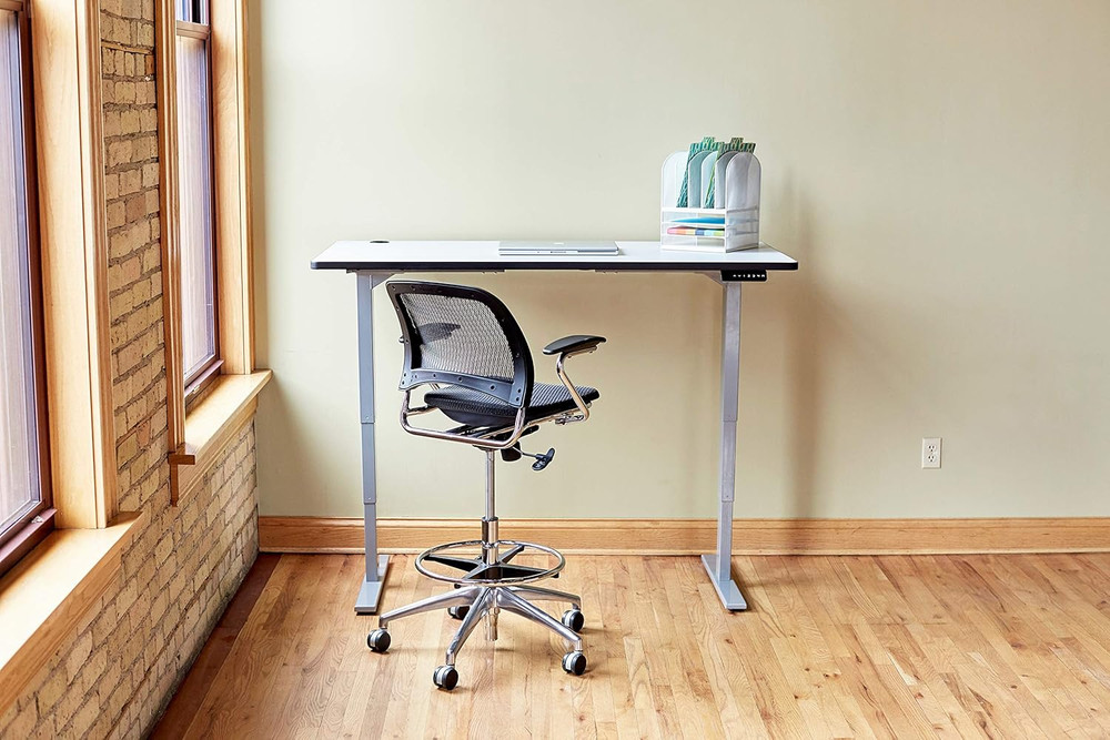 Onyx Mesh Desk Organizer with Five Vertical and Three Horizontal Sections, Lette