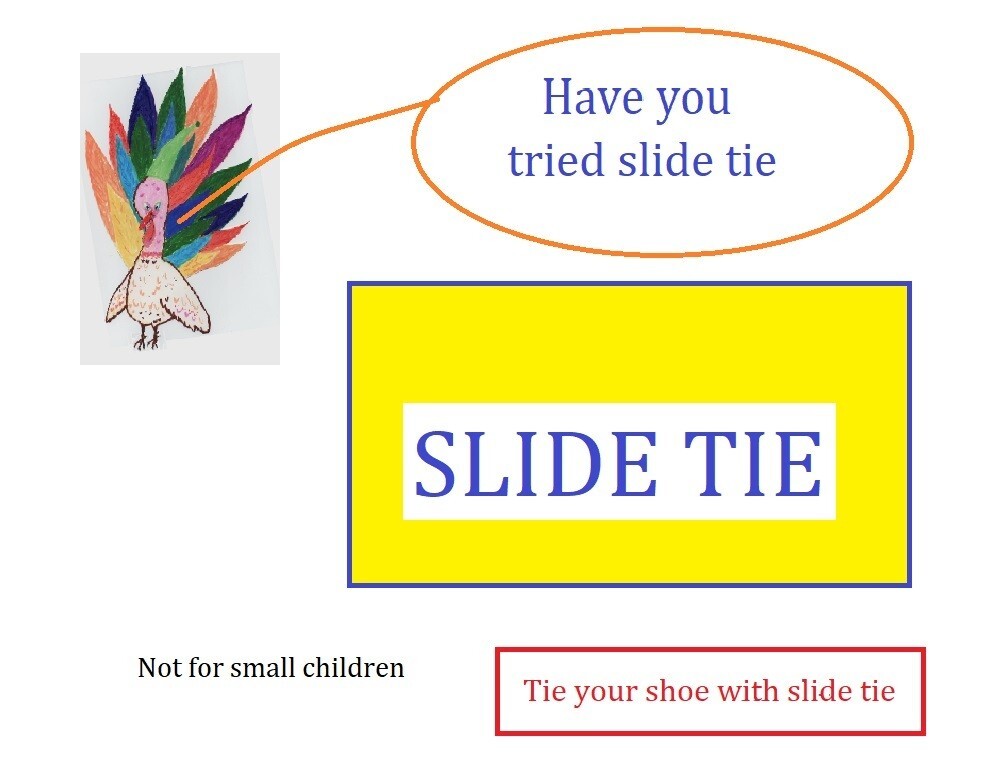 Shoe laces tieing device Slide Tie 2 pair for 10 $