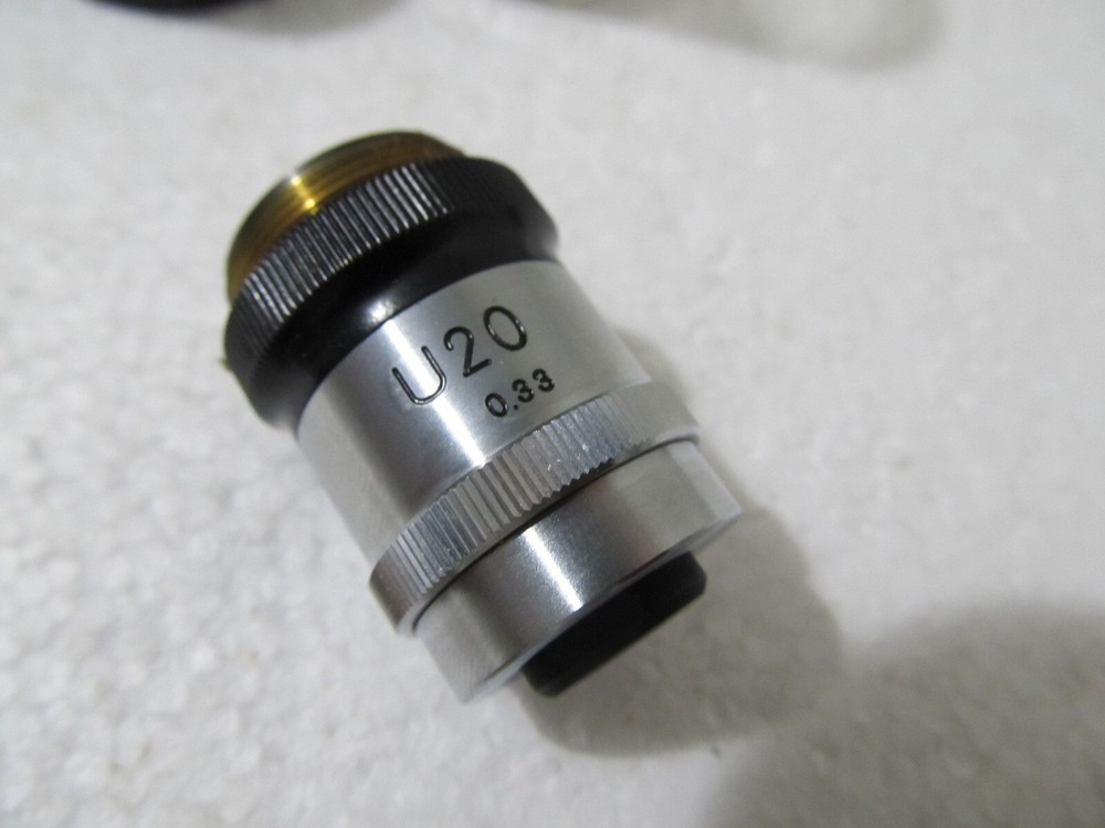 Nikon U20 0.33 Microscope Objective Japan 20.2mm OD Threads