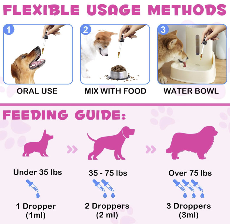 2 pack Liquid Collagen for Dogs - Hip and Joint Support with MSM, Ginger Boost I