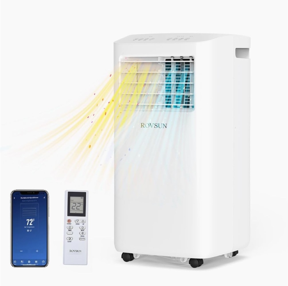 10000 BTU 4 in 1 Portable Air Conditioner Cooling Dehumidifier Fan Heat +Remote