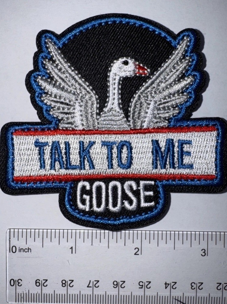 Talk to Me Goose Morale Patch Hook and Loop Patch