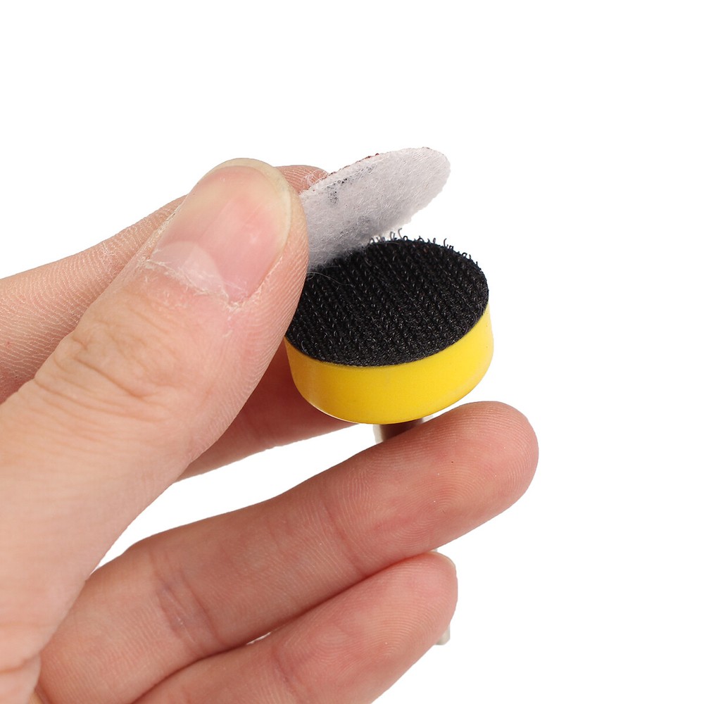 1'100pcs SANDING DISC Sand Paper Hook Loop Sander + Backer Pad+M6 Drill Adapter