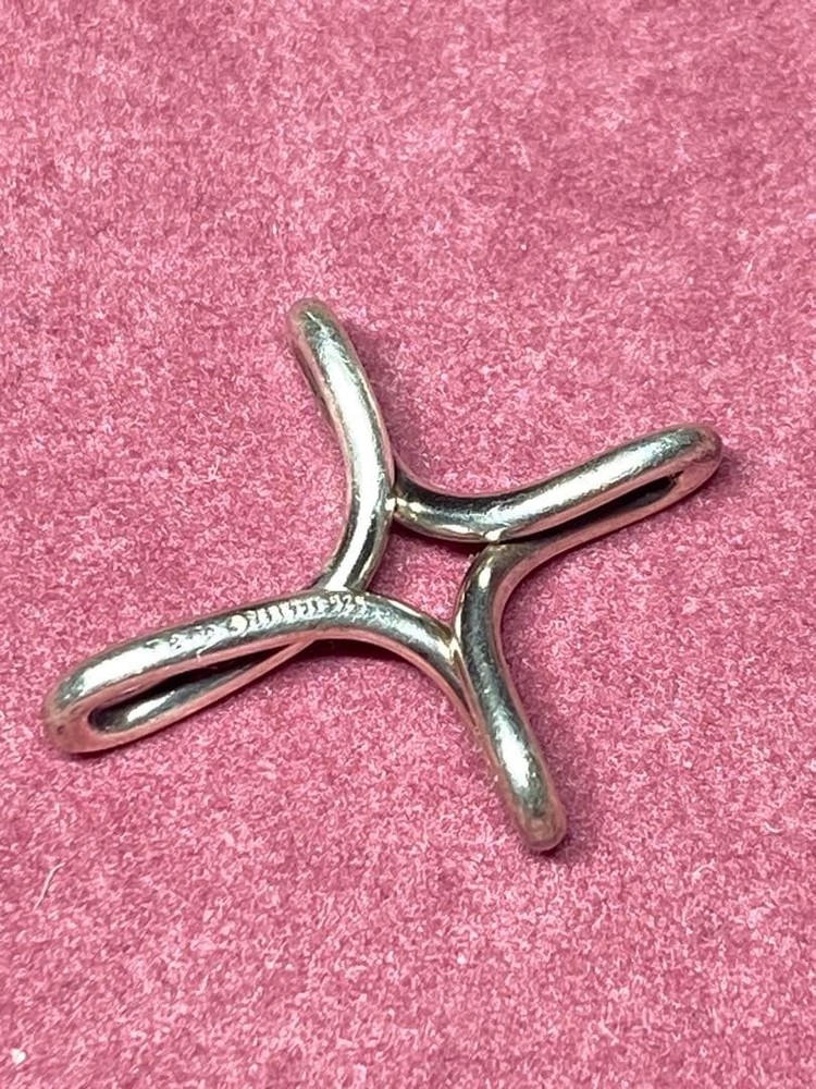 Cross-shaped necklace component, Tiffany & Co. Infinity Cross