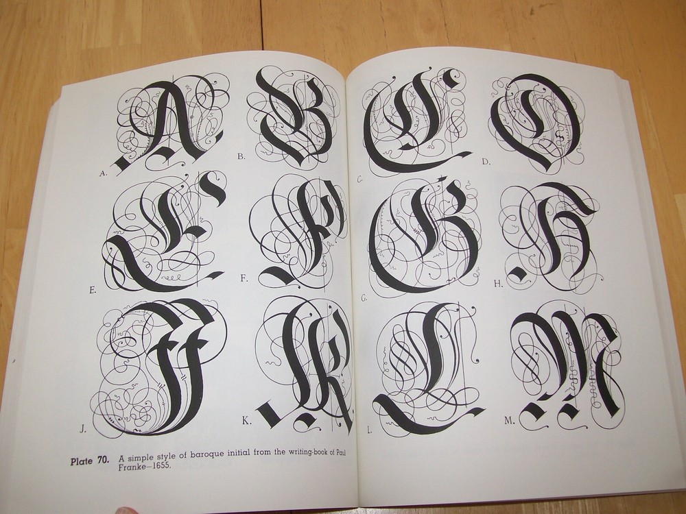 Vintage Decorative Alphabets and Initials Copyright Free Patterns Designs Book