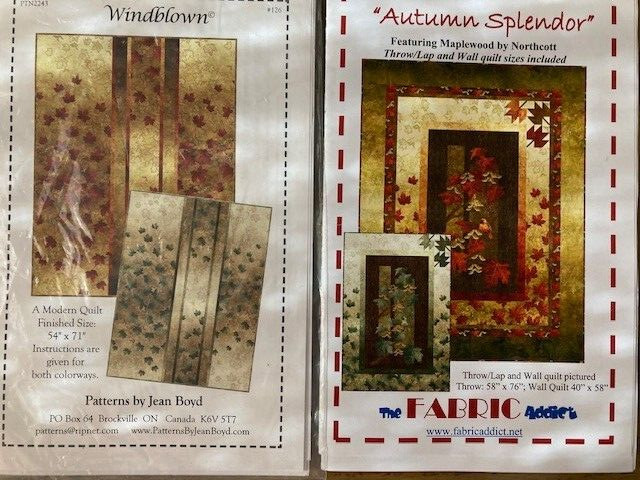 AUTUMN SPLENDOR AND WINBLOWN QUILT PATTERNS