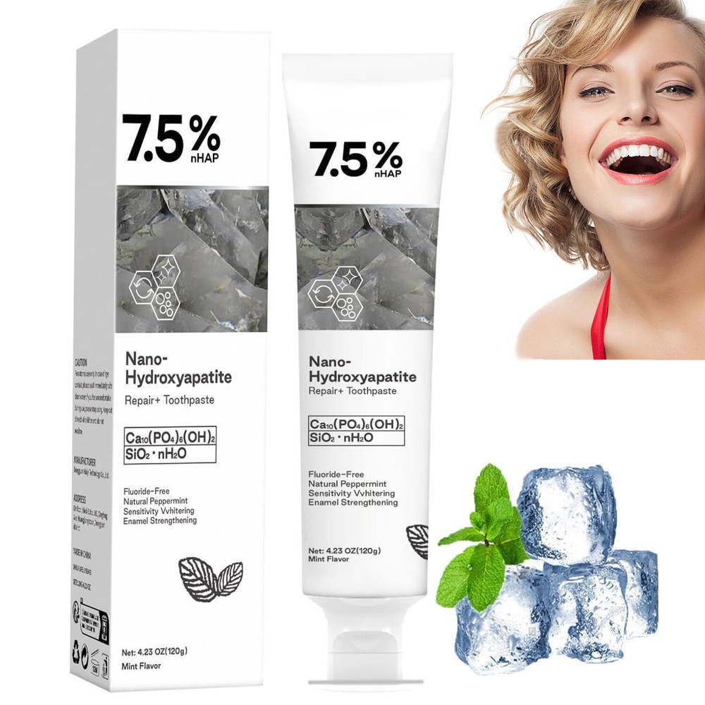 7.5% Hap Nano-Hydroxyapatite Toothpaste Remove Deep Clean For Sensitive Teeth~