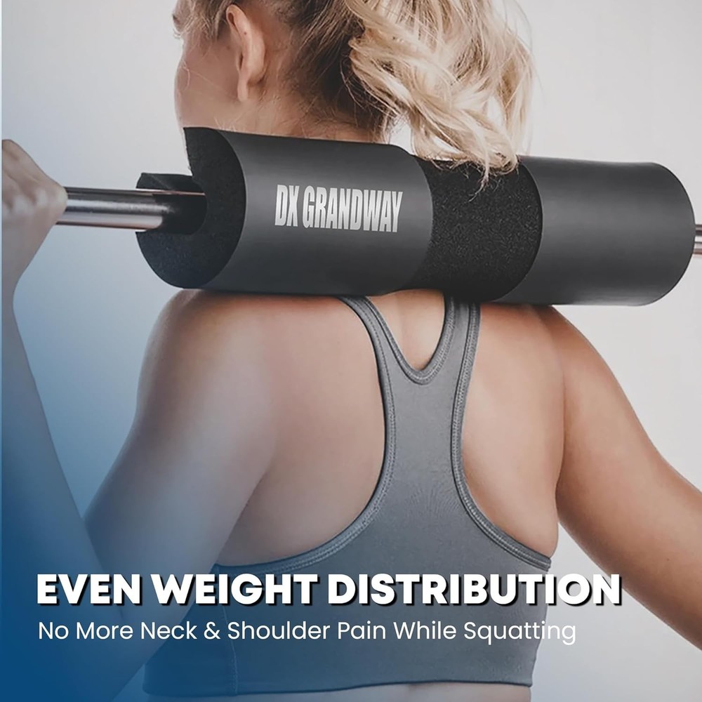 Advanced Squat Pad - Barbell Pad for Squats, Lunges & Hip Thrusts - Neck &