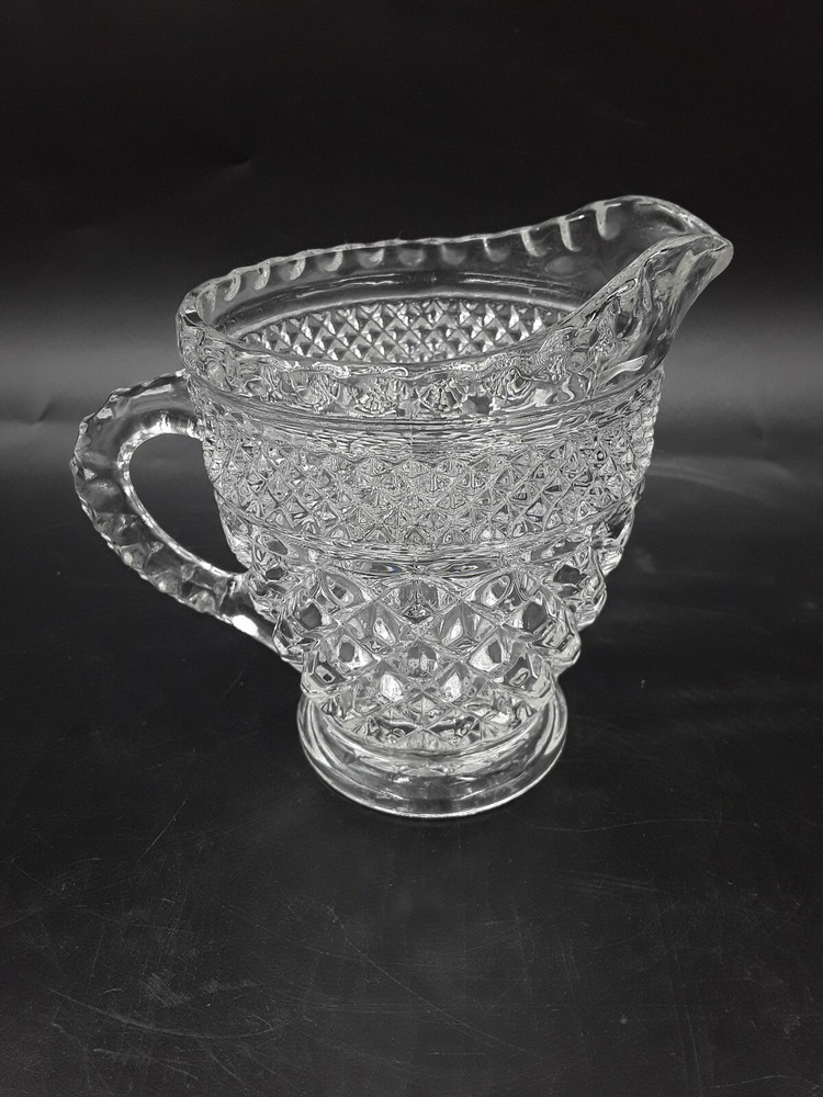 Anchor Hocking Wexford Pattern Clear Crystal Creamer