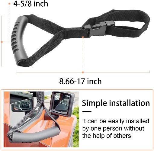 Hand Handle Adjustable Standing Safety Handle Suitable for Elderly 1-Pcs Black