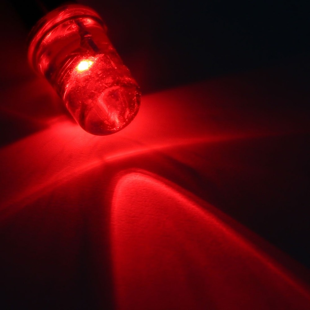 15Pcs 5mm Pre-Wired Diffused LED Diodes Light 20mA DC 9-12V Red