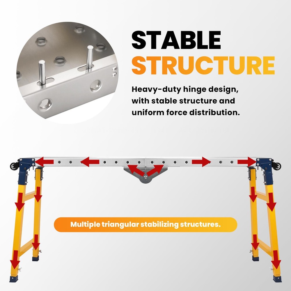 Steel Portable Welding Table Welding Workbench Table Folding Work Bench Silver