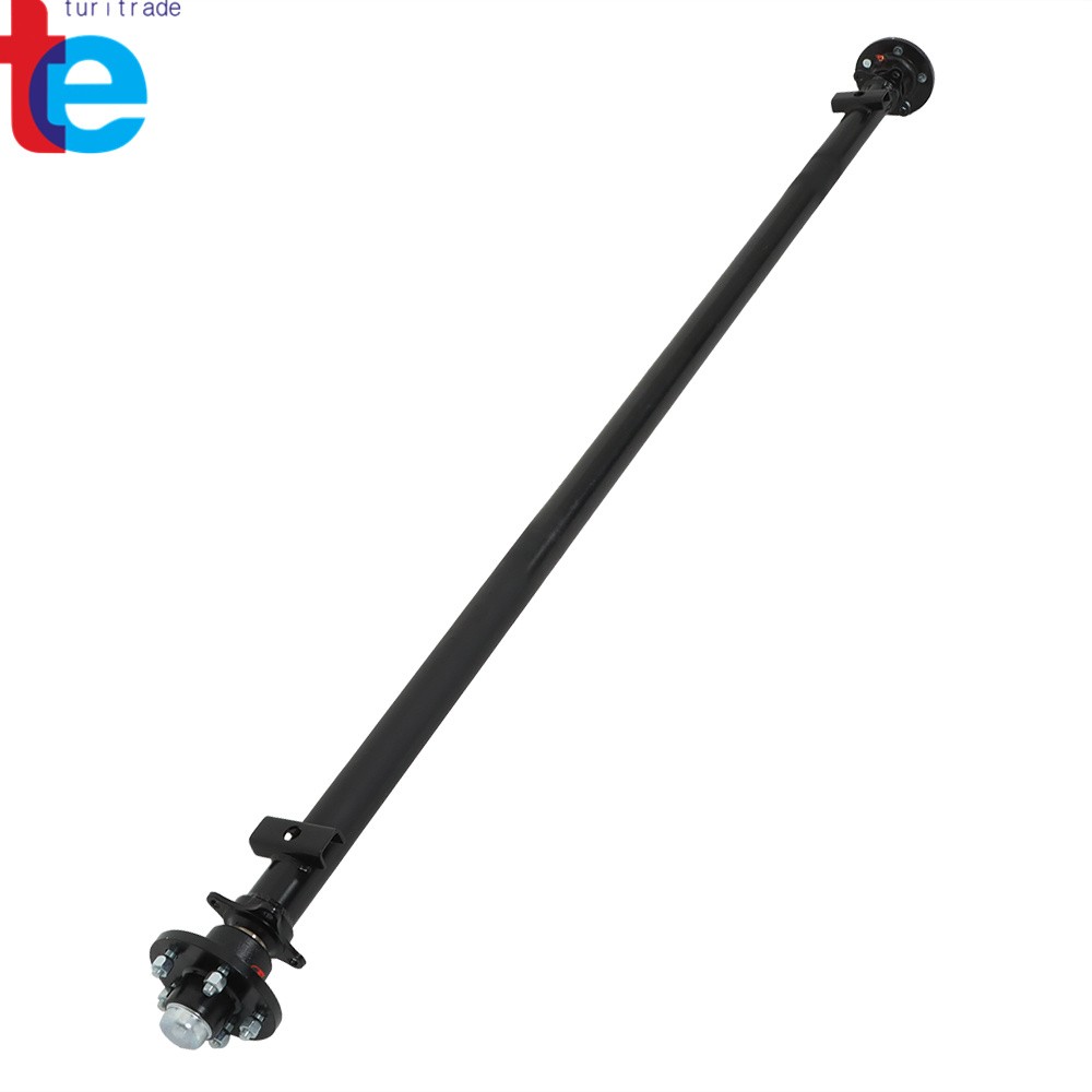 3.5K Trailer Axle 5 lug 89" HF 74" Spring Center 5 on 4.5" With U-Bolt Kit