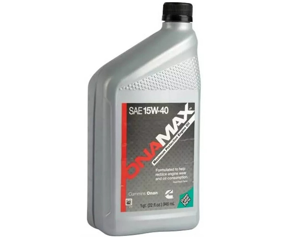 1 Quart Cummins Onan 326-5336, OEM OnaMax Generator Oil SAE 15W-40 RV Commercial