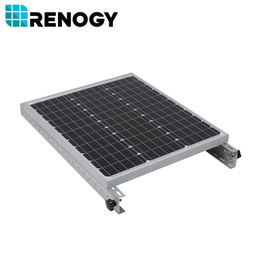Renogy Solar Panel RV Tilt Mount Brackets Rooftop Flat Surface Adjustable Frame