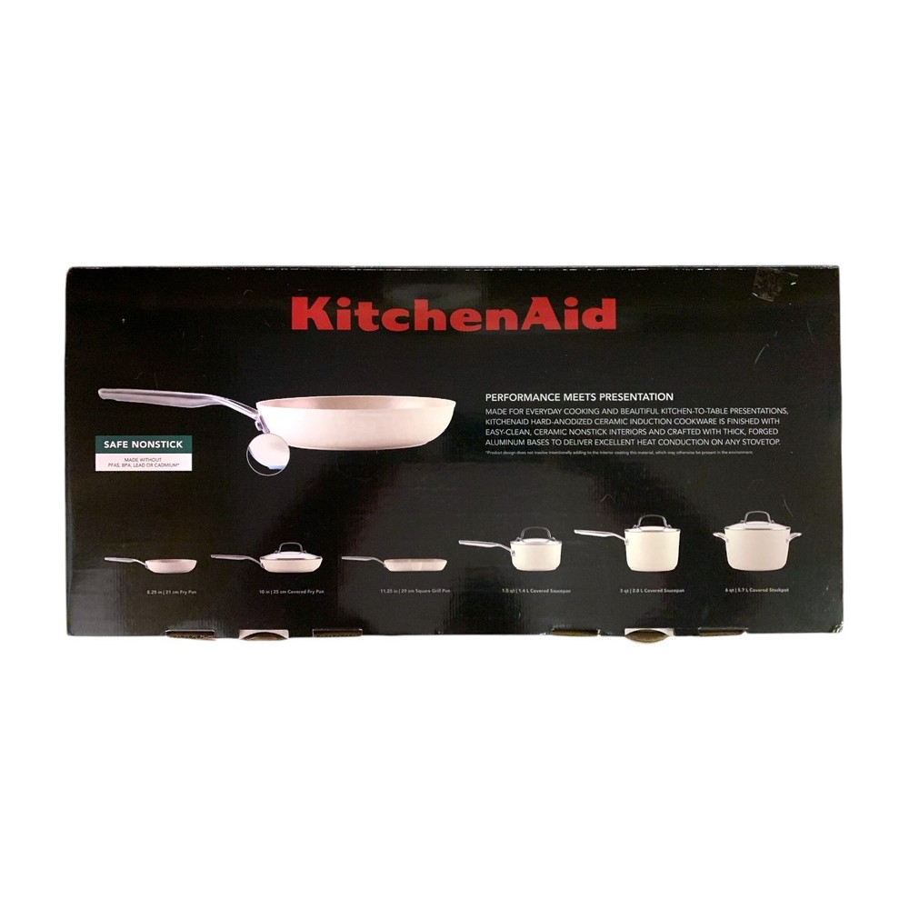 KitchenAid 10-Piece Hard-Anodized Ceramic Induction Cookware Set