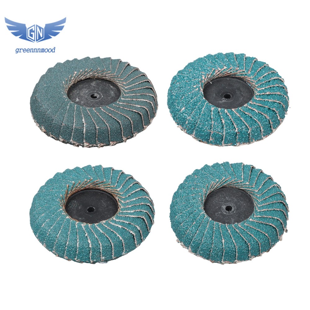 12PCS Mixed Curved Flap Disc 2" Roll Lock Quick Change Sanding Discs 40-120 Grit